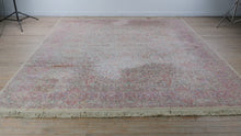 Load and play video in Gallery viewer, Karastan-Style Rose Medallion Wool Rug – 10′ × 12′

