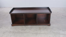 Load and play video in Gallery viewer, Pottery Barn Samantha Bench with Cubbies in Mahogany Finish
