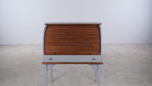Load and play video in Gallery viewer, Yield House Roll Top Writing Desk with Custom Two-Tone Paint
