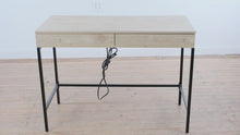 Load and play video in Gallery viewer, Threshold Loring Oak Writing Desk with USB Charging and Drawers

