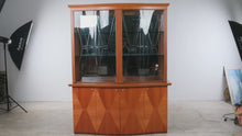 Load and play video in Gallery viewer, Alf Uno Italian Modern Illuminated China Cabinet and Vitrine
