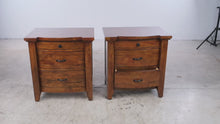 Load and play video in Gallery viewer, Pair of Napa Furniture Design Whistler Retreat Solid Mango 3-Drawer Nightstands
