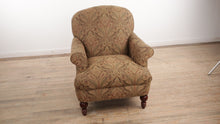 Load and play video in Gallery viewer, Brown Paisley Arm Chair - Broyhill
