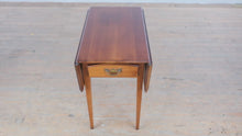 Load and play video in Gallery viewer, Statton Trutype Americana Cherry Drop Leaf End Table with Drawer
