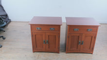 Load and play video in Gallery viewer, Pair of Canal Dover Hill House Amish Cherry Nightstands
