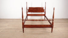 Load and play video in Gallery viewer, Flamed Mahogany Full Size Low Acorn Poster Bed by Dixie

