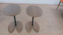 Load and play video in Gallery viewer, Pair of Ekornes Stressless Ellipse Wood End Tables
