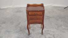 Load and play video in Gallery viewer, Tall French Style  3-Drawer Nightstand
