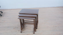 Load and play video in Gallery viewer, Ethan Allen Nesting Tables with Turned Legs
