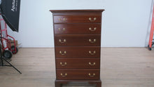 Load and play video in Gallery viewer, Solid Cherry Tall Chest with Polished Brass Hardware
