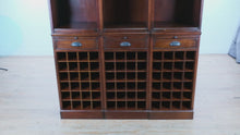 Load and play video in Gallery viewer, Pier 1 Solid Wood Wine Cabinet Hutch 55 Inch Triple Storage Unit
