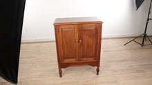 Load and play video in Gallery viewer, Rare Solid Walnut Record Cabinet
