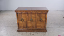 Load and play video in Gallery viewer, Drexel Heritage Flip-Top Rolling Server Bar Cabinet
