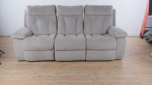 Load and play video in Gallery viewer, Ashley Manual Reclining Sofa, 3 Seat Fabric Recliner Couch
