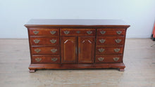 Load and play video in Gallery viewer, Cherry Queen Anne Triple Dresser with Cabinet Storage
