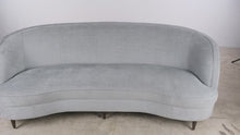 Load and play video in Gallery viewer, Ethan Allen Channing Curved Sofa Model 20-7060 Upholstered 91 Inch II
