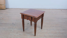 Load and play video in Gallery viewer, Solid Pine Square Side Table with Drawer
