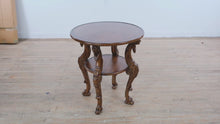 Load and play video in Gallery viewer, Stanford Furniture Kilimanjaro Round Carved Wood Side Table
