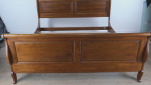 Load and play video in Gallery viewer, Ethan Allen French Country Collection King Sleigh Bed Frame
