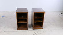 Load and play video in Gallery viewer, Pair of Modern Wood Bookcases - Online Only
