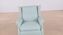 Load and play video in Gallery viewer, Capri Turquoise Swiveling Rocking Chair
