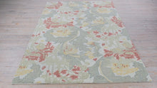 Load and play video in Gallery viewer, Kaleen Harper Art Nouveau Tufted Wool Rug 5x8 Floral Multicolor
