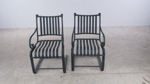 Load and play video in Gallery viewer, Pair of Summer Classics Black Iron Cantilever Armchairs
