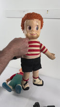Load and play video in Gallery viewer, Mattel Matty Talking Boy Doll 1961 Pull String 17 Inch Orange Hair
