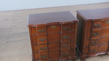 Load and play video in Gallery viewer, Pair of Block-Front Nightstands by Sanford Furniture
