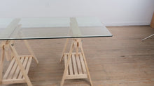 Load and play video in Gallery viewer, Ikea LAGKAPTEN / MITTBACK Glass Top Desk – 60&quot;
