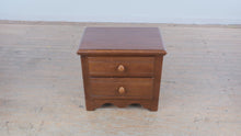 Load and play video in Gallery viewer, Oakcraft Solid Cherry Two Drawer Nightstand End Table
