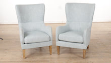 Load and play video in Gallery viewer, Pair of Ellington Swoop Wingback Chairs
