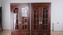 Load and play video in Gallery viewer, Pair of Cherry Library / Display Cabinets - Hooker Furniture
