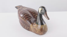 Load and play video in Gallery viewer, Large Wooden Carved Canadian Goose Decoy
