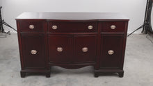 Load and play video in Gallery viewer, Mahogany Buffet with Slight Bow Front
