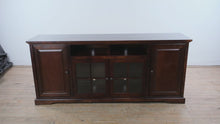 Load and play video in Gallery viewer, Legends Furniture Brentwood 79" TV Console in Danish Cherry
