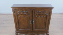Load and play video in Gallery viewer, French Provincial Style Low Storage Cabinet in Solid Wood
