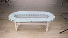 Load and play video in Gallery viewer, White Wicker Coffee Table- Henry Link
