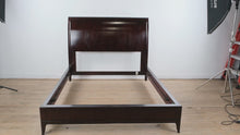 Load and play video in Gallery viewer, Thomasville Nocturne Queen Sleigh Bed in Rich Dark Wood Finish
