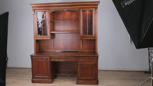 Load and play video in Gallery viewer, Hooker Furniture Home Office Brookhaven Executive Desk w/Hutch
