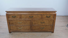 Load and play video in Gallery viewer, Century Furniture Chin Hua Dresser by Raymond K. Sobota with Mirror and Glass Top
