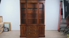 Load and play video in Gallery viewer, Fallon and Hellen Flame Mahogany China Cabinet Display Hutch
