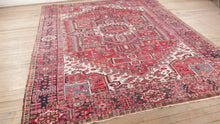 Load and play video in Gallery viewer, Antique Persian Blush Red Rug - 12&#39; x 8.9&#39;
