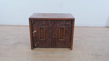 Load and play video in Gallery viewer, 1970s Lane Pueblo Brutalist Oak Nightstand Cabinet
