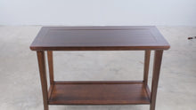 Load and play video in Gallery viewer, Mission Style Solid Wood Console Table with Lower Shelf

