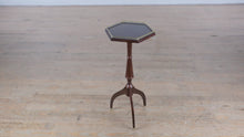 Load and play video in Gallery viewer, Bombay Company Octagonal Pedestal Table with Gold Gallery – 30” Tall
