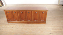 Load and play video in Gallery viewer, Walnut Mid Century Pan-Tempo Buffet - Drexel
