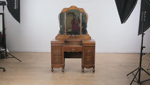 Load and play video in Gallery viewer, Art Deco Vanity on Casters, Circa 1930s

