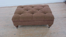 Load and play video in Gallery viewer, Tufted Upholstered Ottoman Bench with Casters Houndstooth 40 Inch
