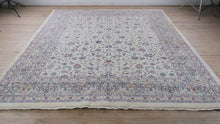 Load and play video in Gallery viewer, Ivory Floral Rug - 8.9 x 11.9
